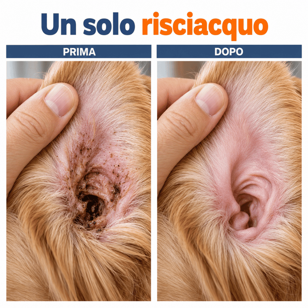 Detergente per orecchie di cani e gatti