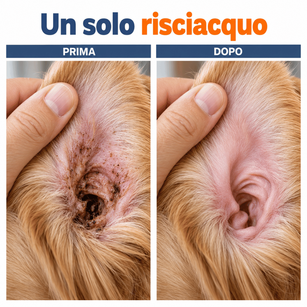 Detergente per orecchie di cani e gatti