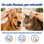 Detergente per orecchie di cani e gatti