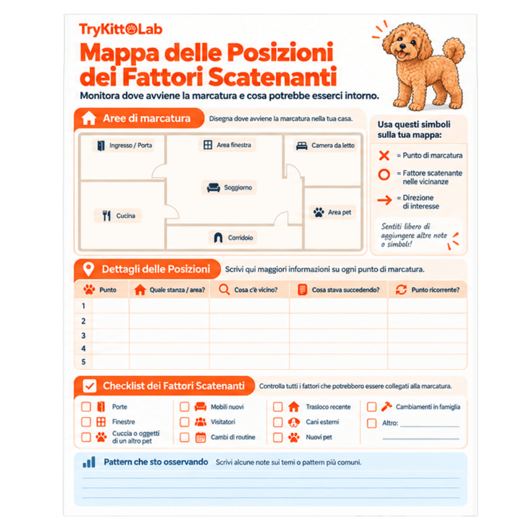Mappa delle posizioni dei fattori scatenanti